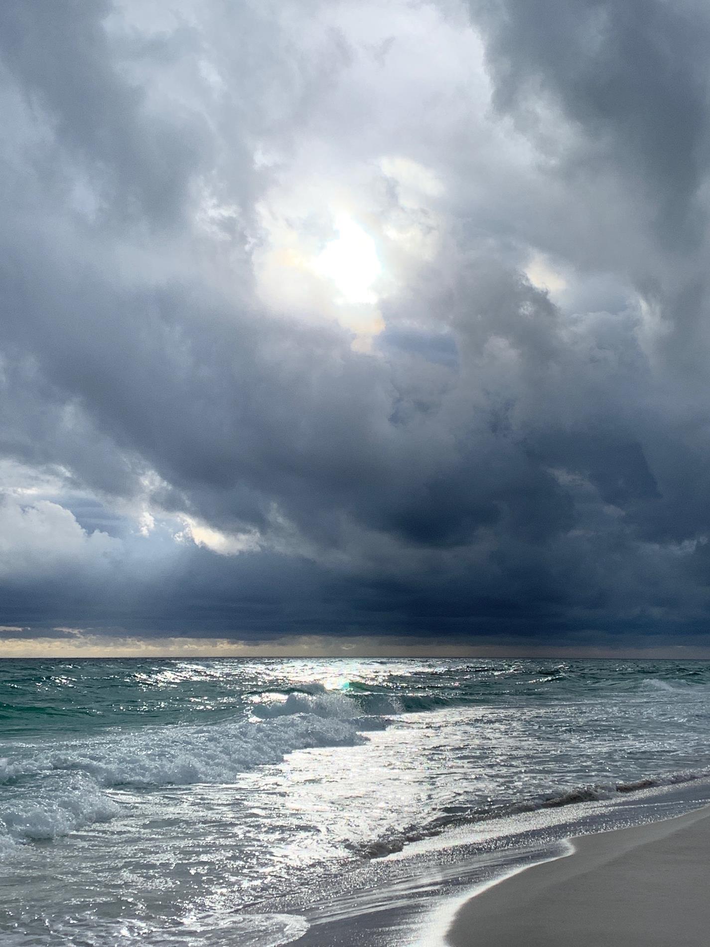 Storm clouds rolling in on Pensacola Beach