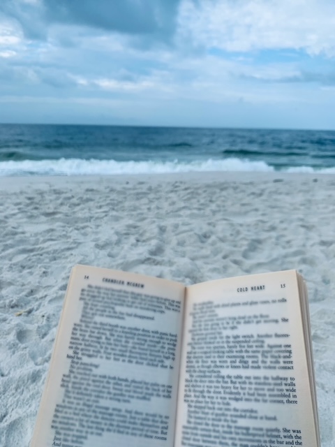 Reading at the beach...my fav!