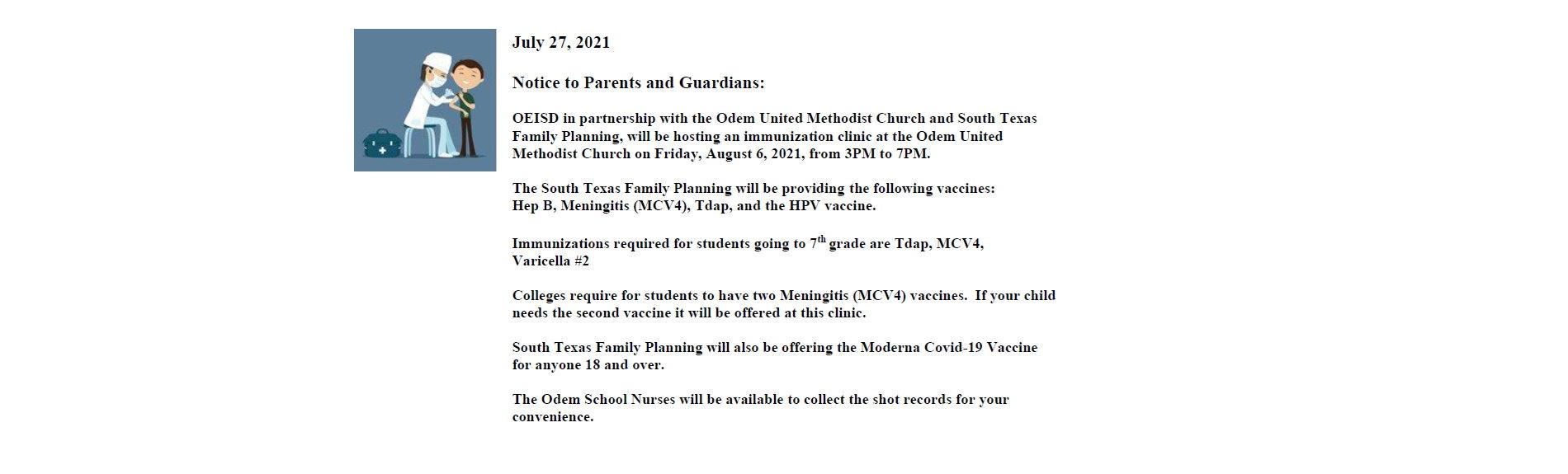 Notice to Parents and Guardians