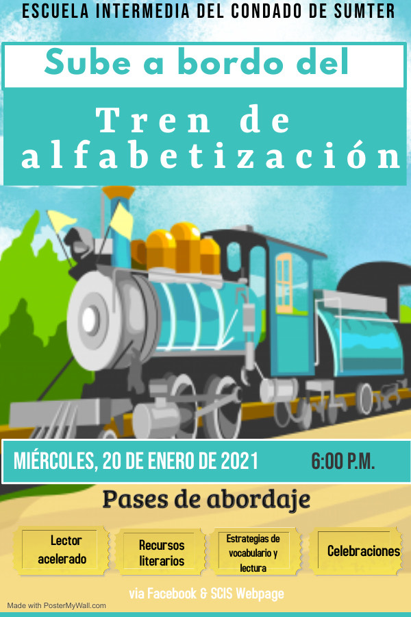 Literacy Train Flyer Spanish Literacy Train Flyer Spanish