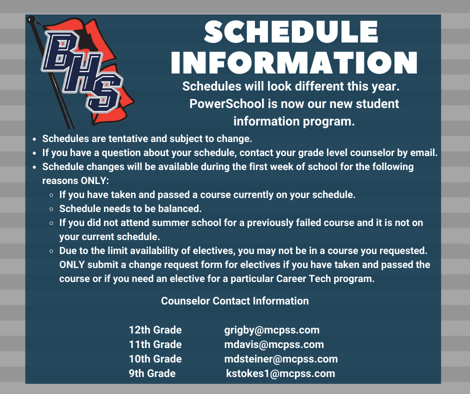 schedules
