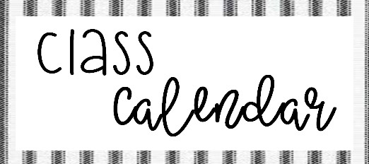 class calendar title