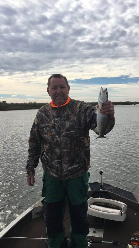 Troy with a fish