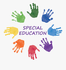 words special education with handprints