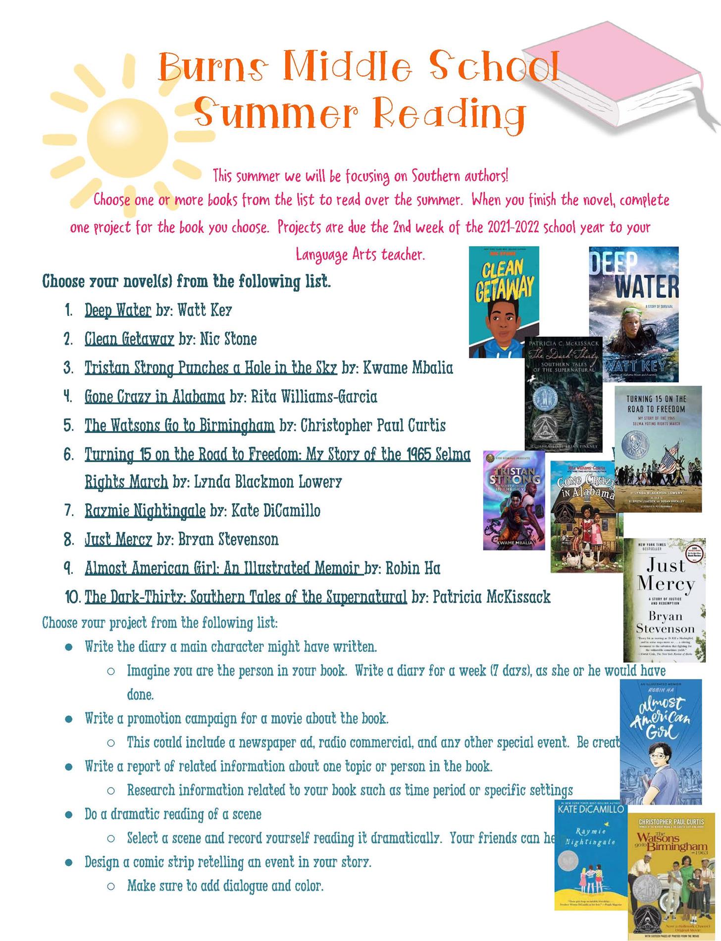 summer Reading list