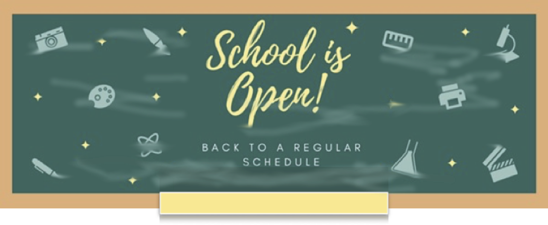Regular Schedule, Monday, April 12th, 2021
