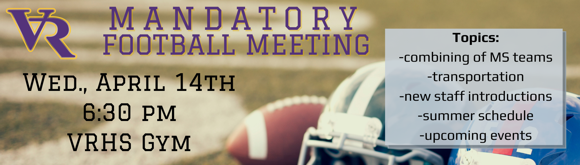 Football meeting