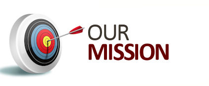 Image of Archery Target with arrow representing "Our Mission"