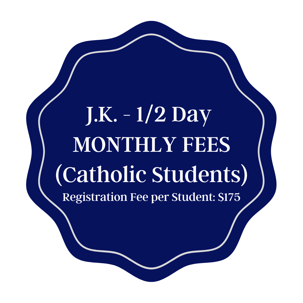 Monthly Tuition - JK Half Day Catholic