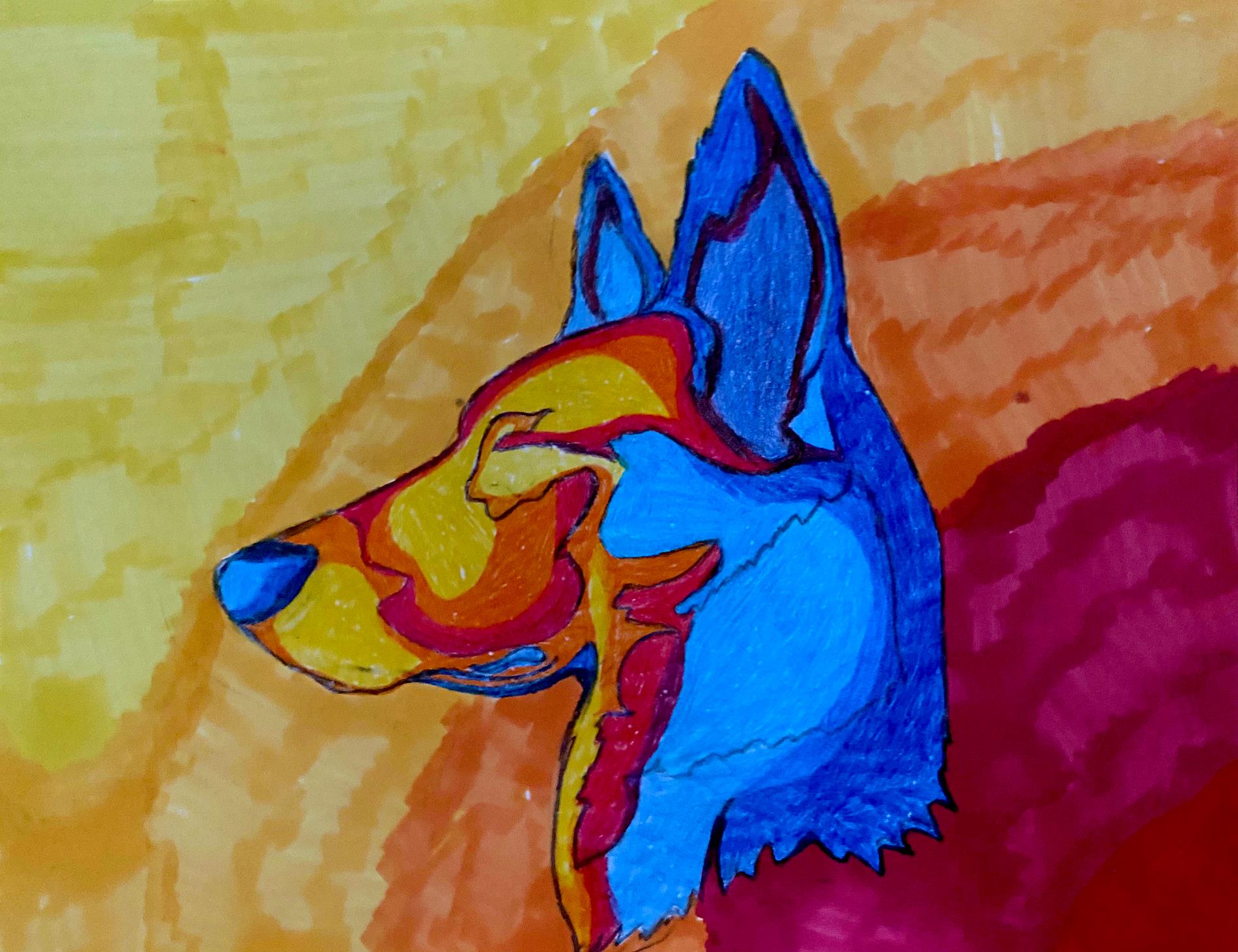 26) Lauren Aliff - Complementary Color Animal - Marker - 7th Grade 26) Lauren Aliff - Complementary Color Animal - Marker - 7th Grade
