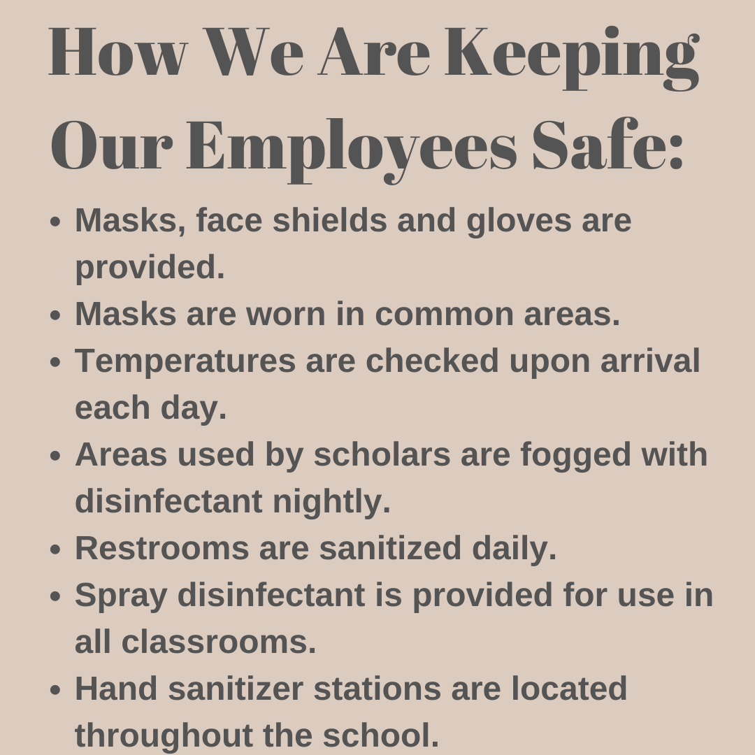 Keeping our employees safe. Keeping our employees safe.