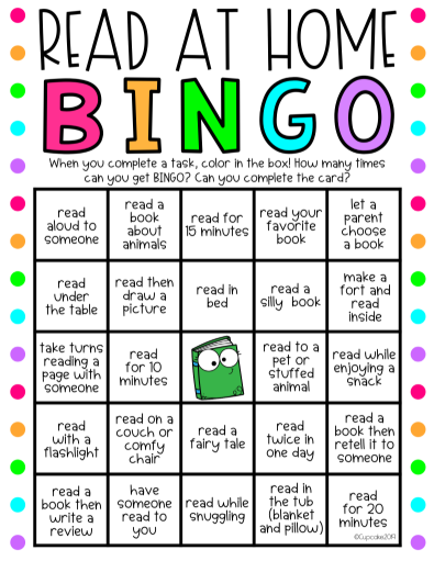 read at home bingo
