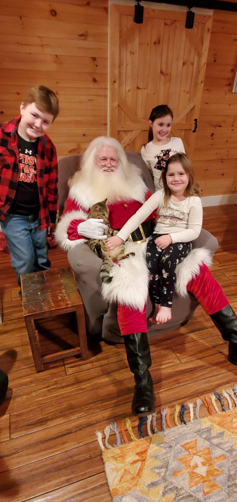 Santa and children