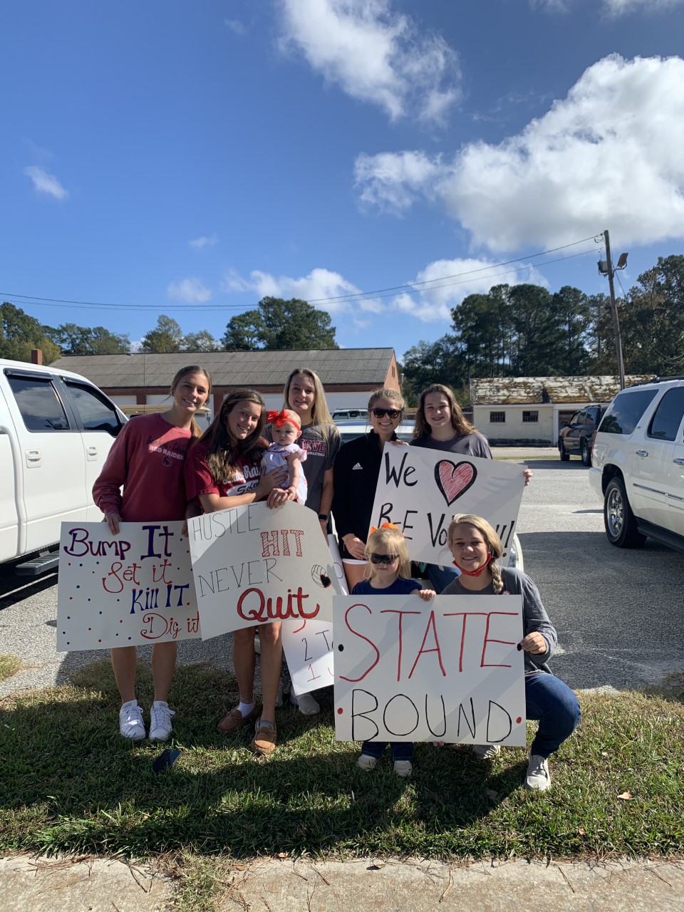 Fans supporting BE Lady Raiders