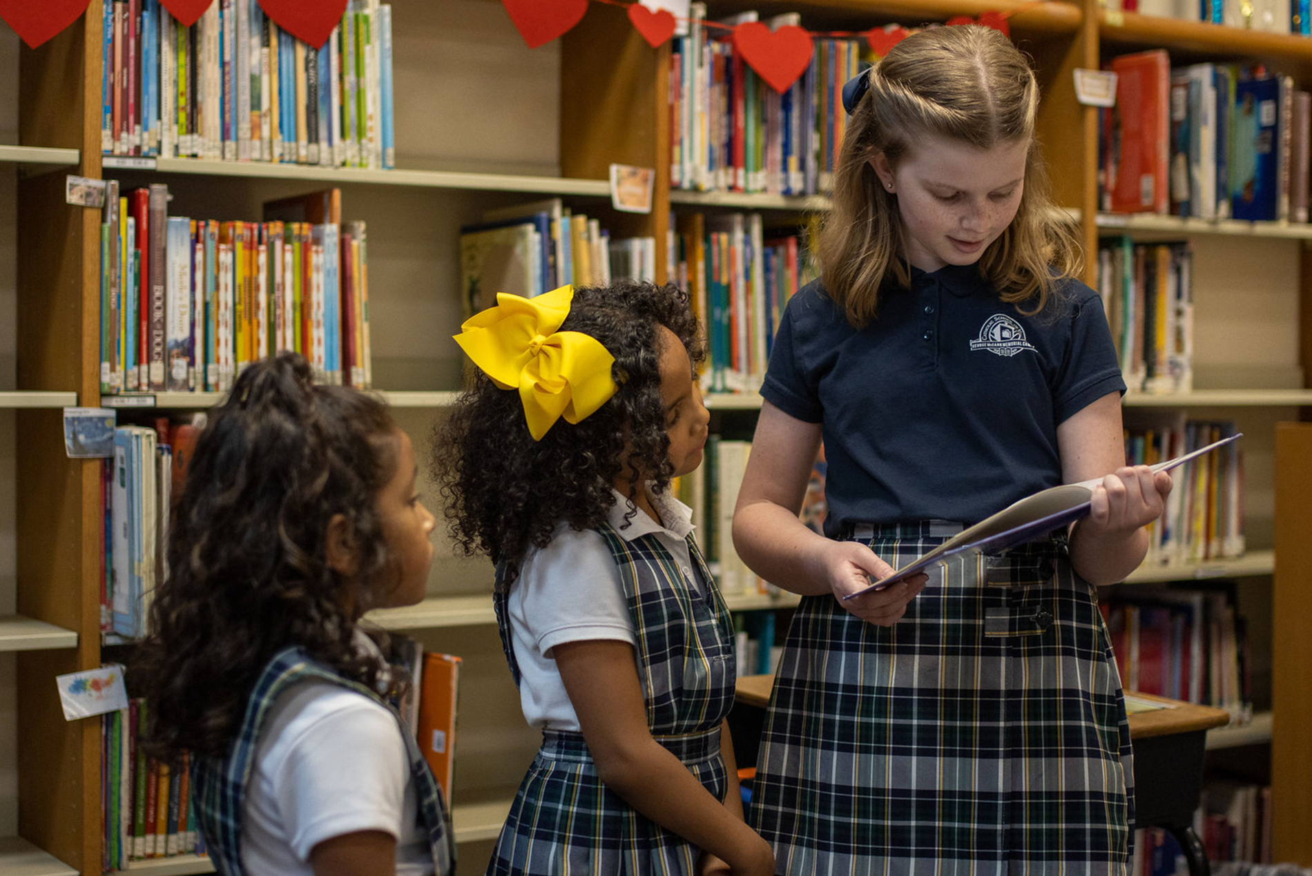 Girls in Library