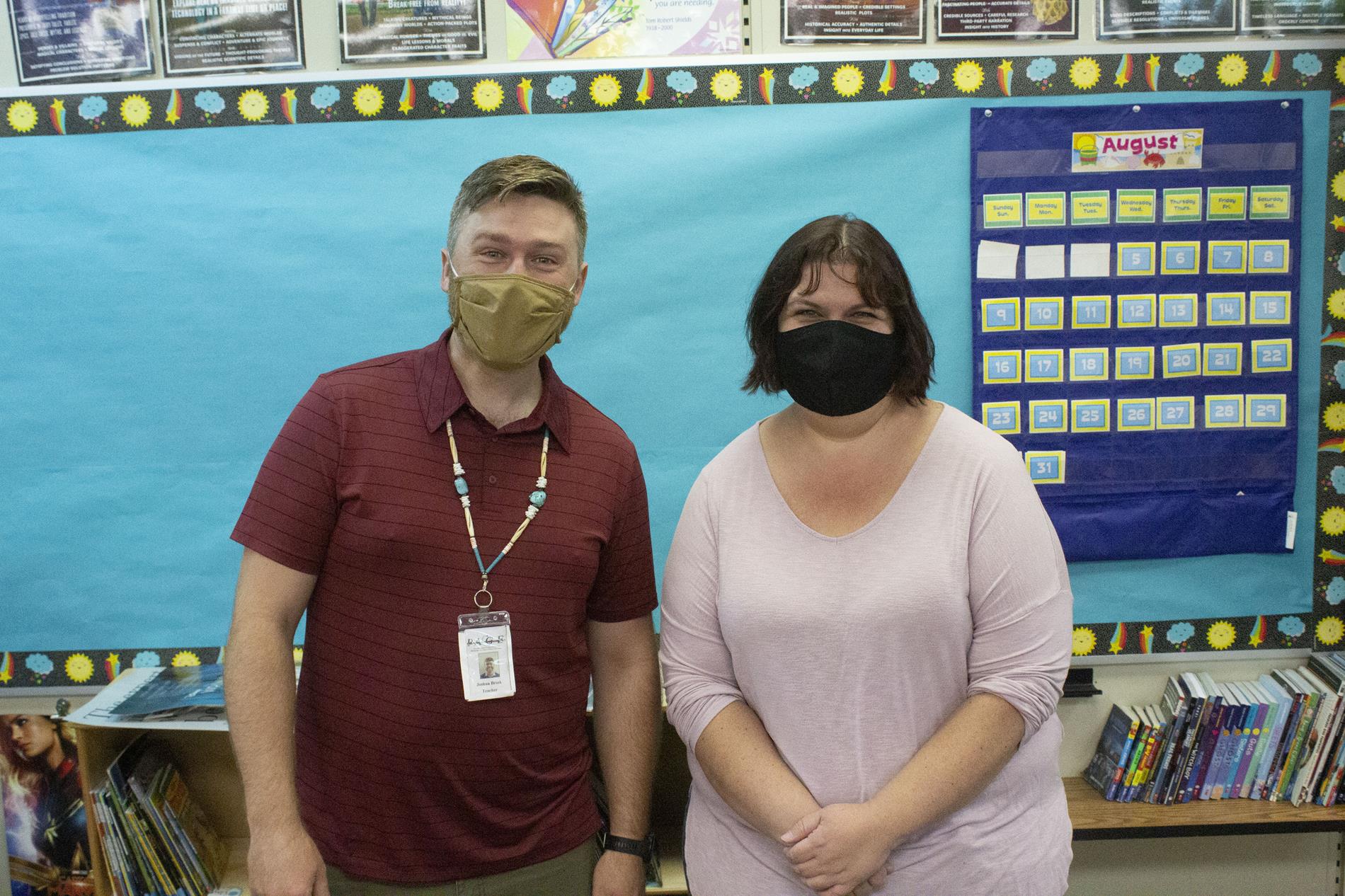 Teachers Josh Brink and Kendra Tarket Teachers Josh Brink and Kendra Tarket