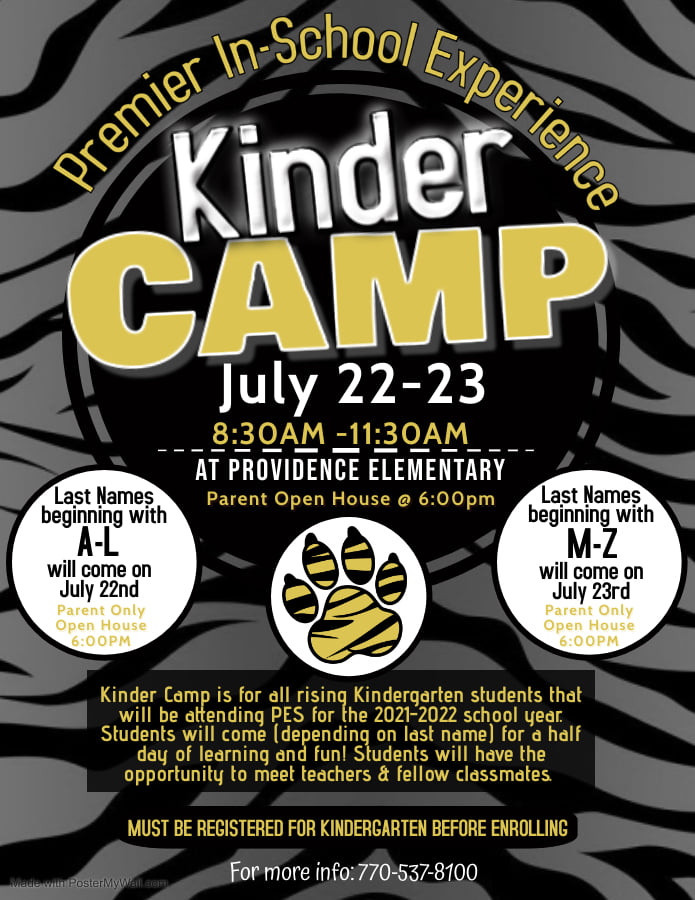 Kinder Camp Flyer