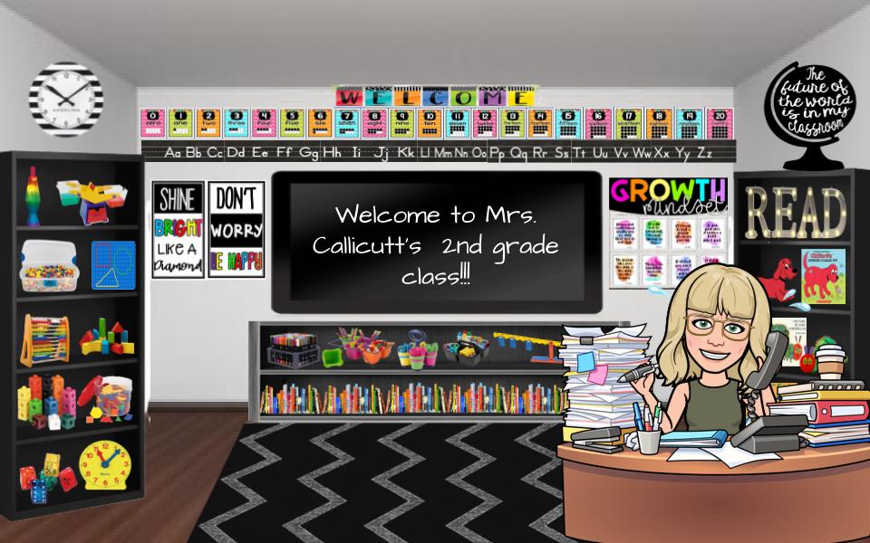 Welcome to 2nd Grade bitmoji classroom