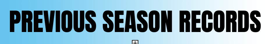 Previous Season Heading Previous Season Heading