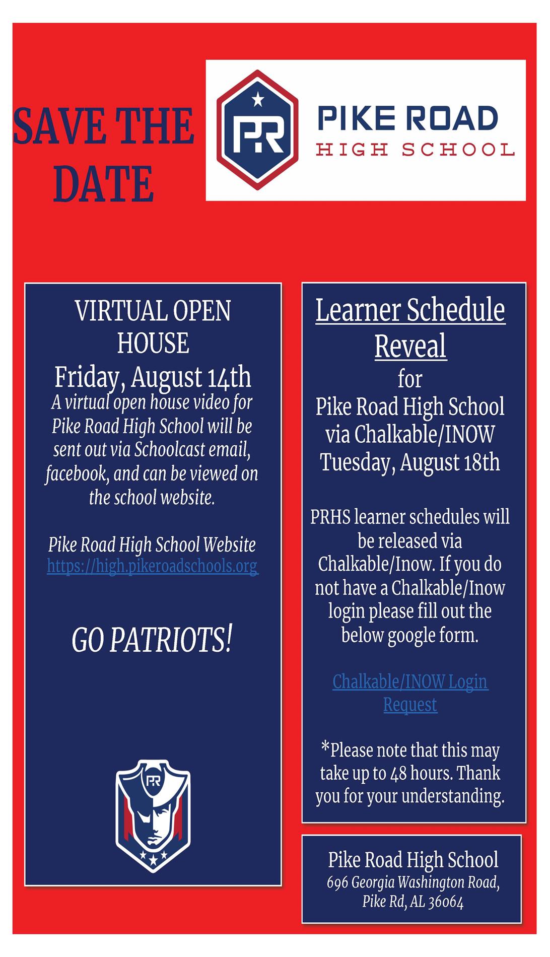 PRHS OPEN HOUSE