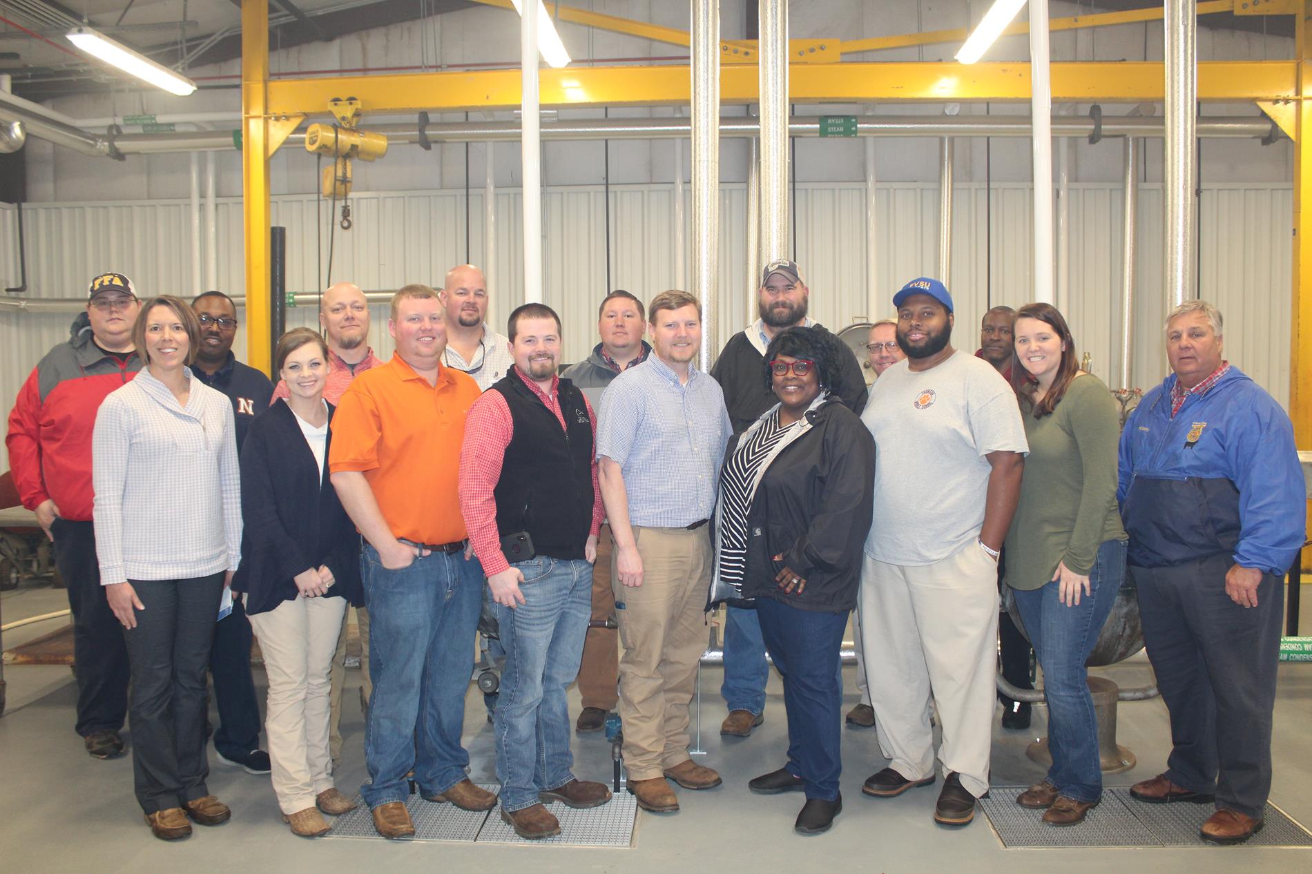 Agriculture Teachers at Argene Claxton Canning Plant