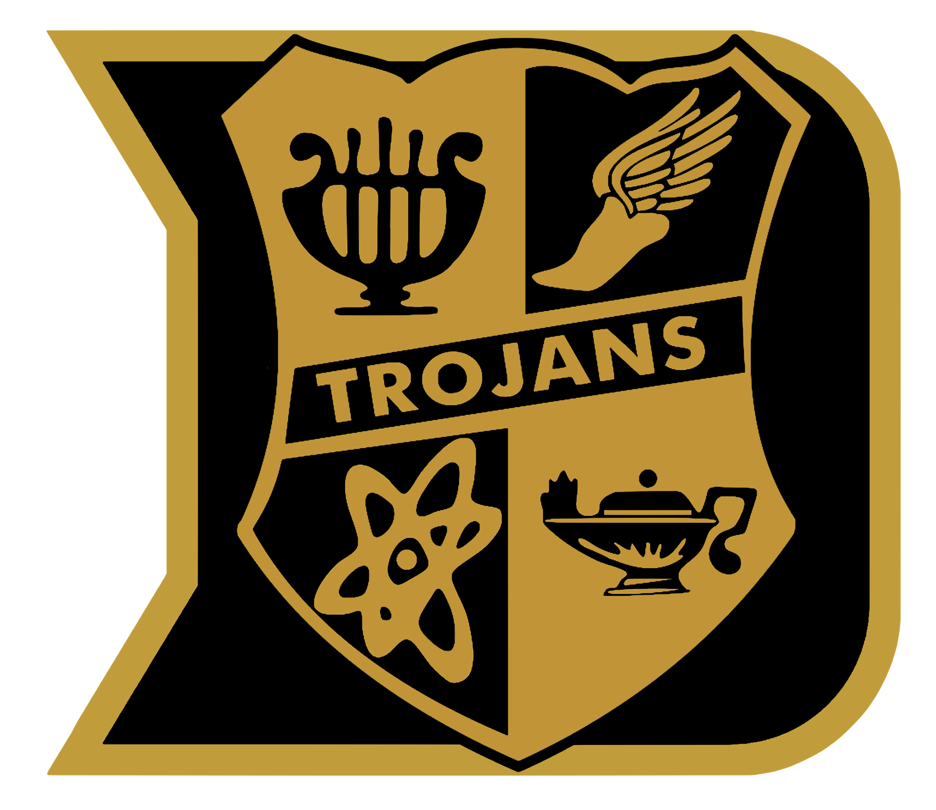 DHS Trojan Throwback Logo