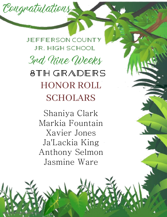 8th Grade Honor Roll 8th Grade Honor Roll