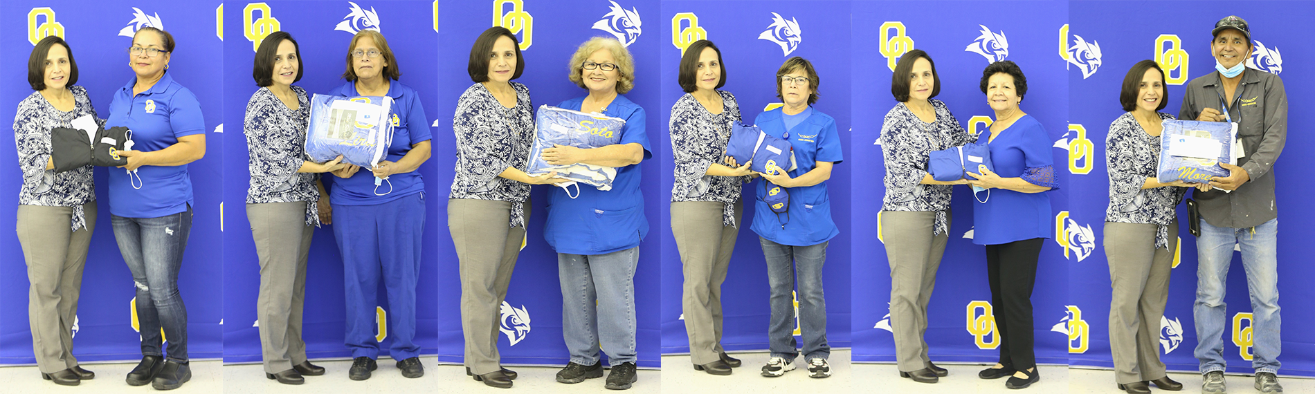 Recipients of service awards AUX Staff