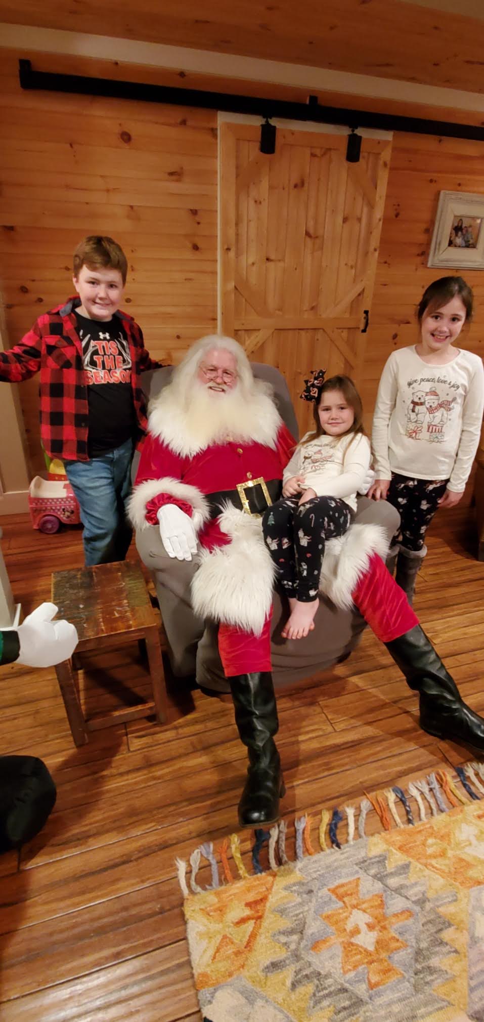 Santa and children