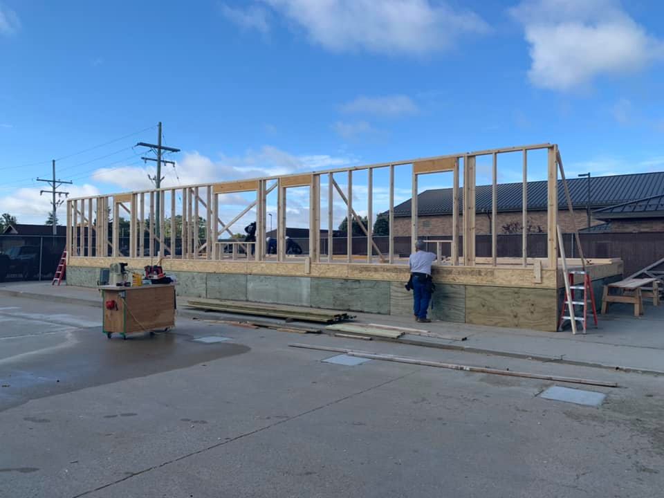 The walls of the house are going up!