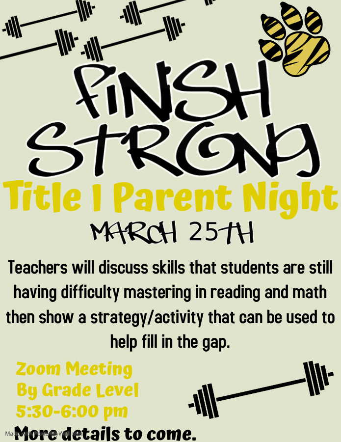 Finish Strong Title I Parent Night