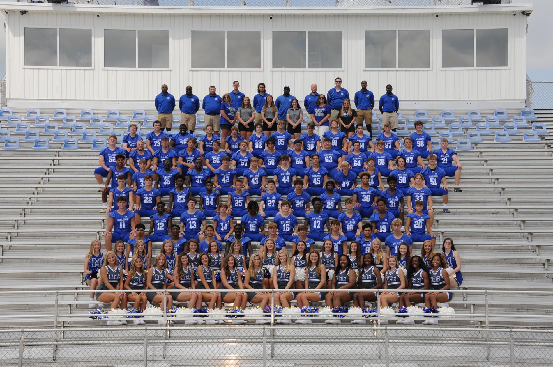 Football, Cheerleaders, Trainers, Coaches