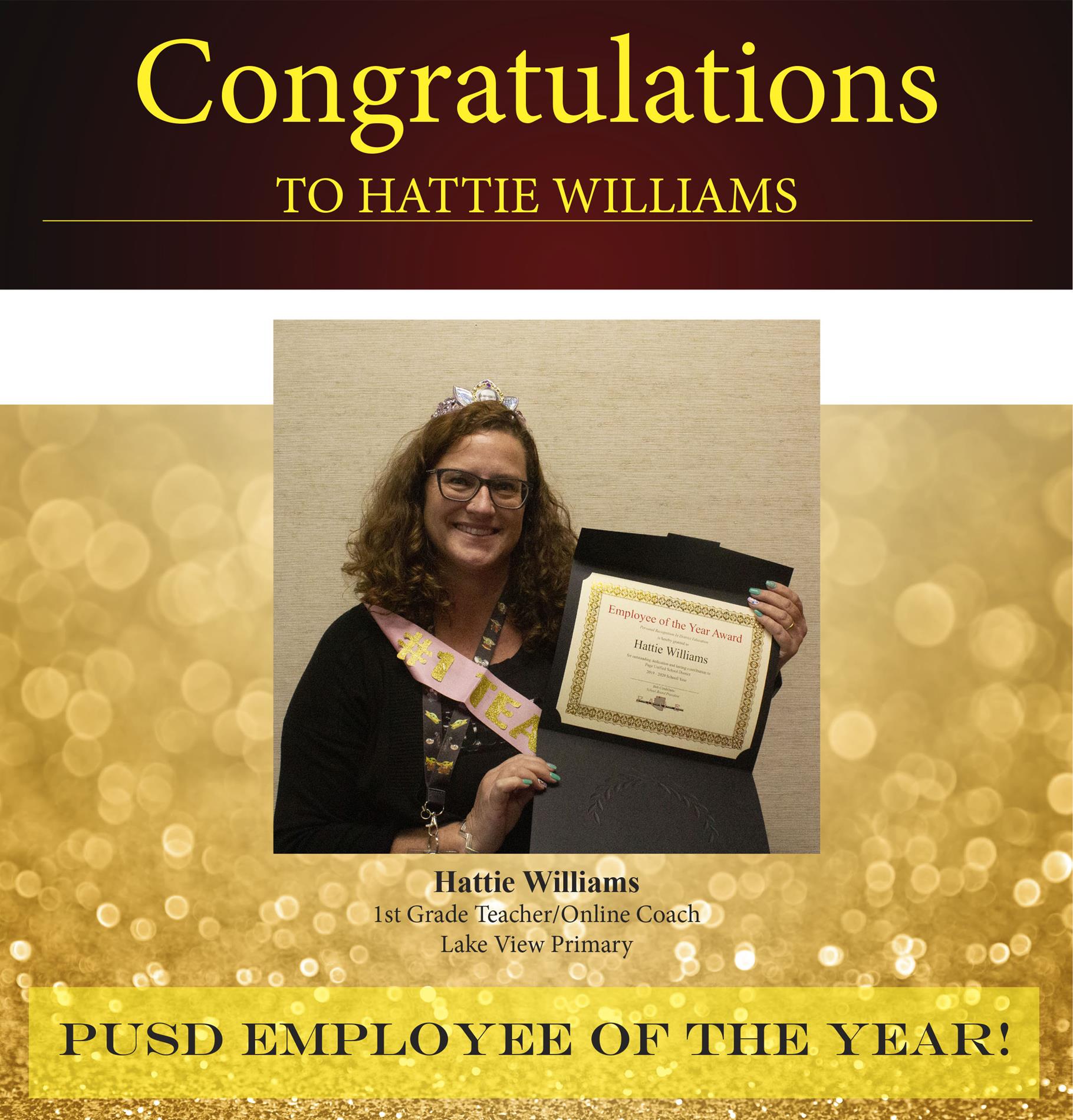 Hattie Wiliams Employee of the Year Hattie Wiliams Employee of the Year