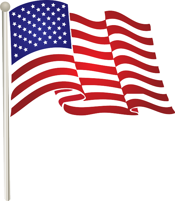 American Flag flying