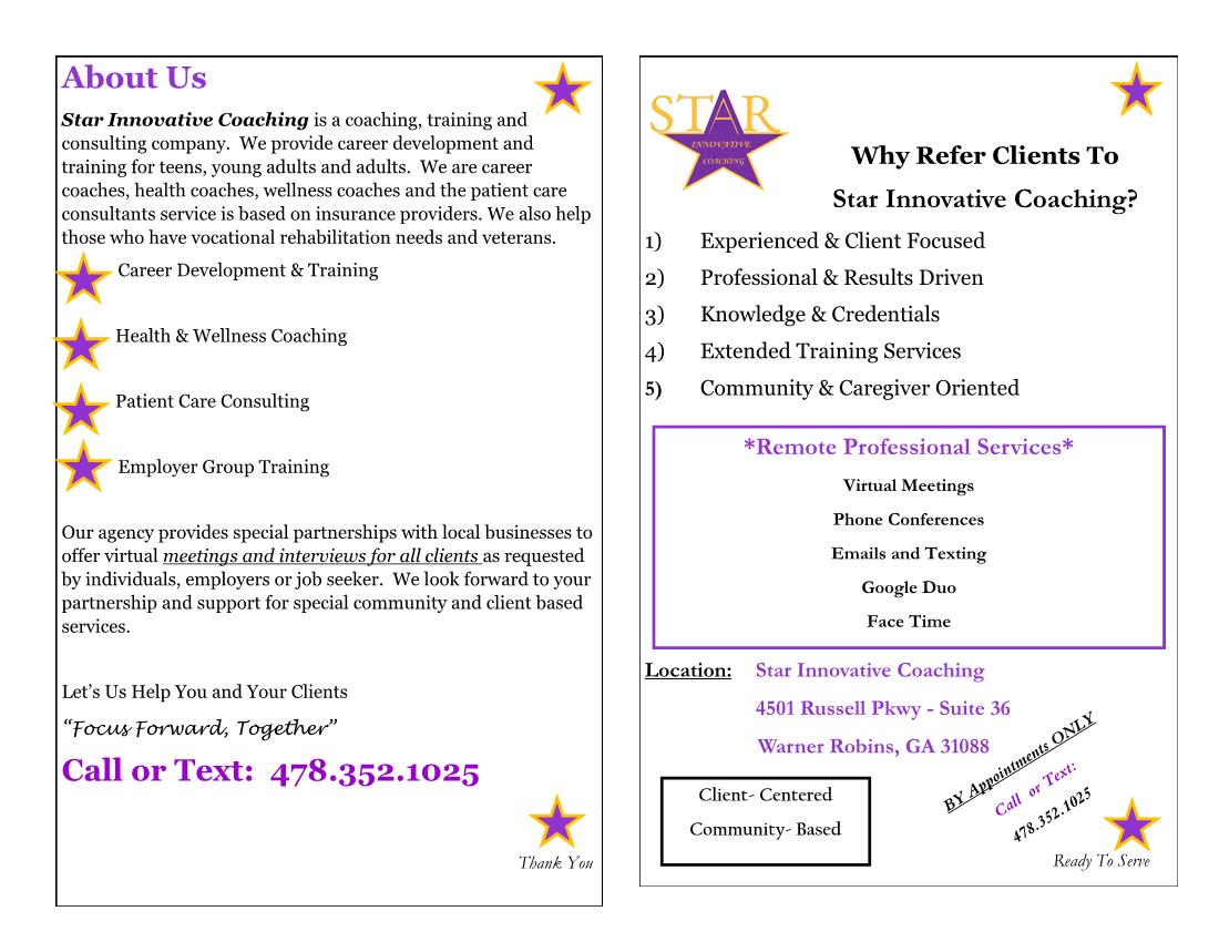 Brochure - Star Innovative Coaching 2021 - Page2