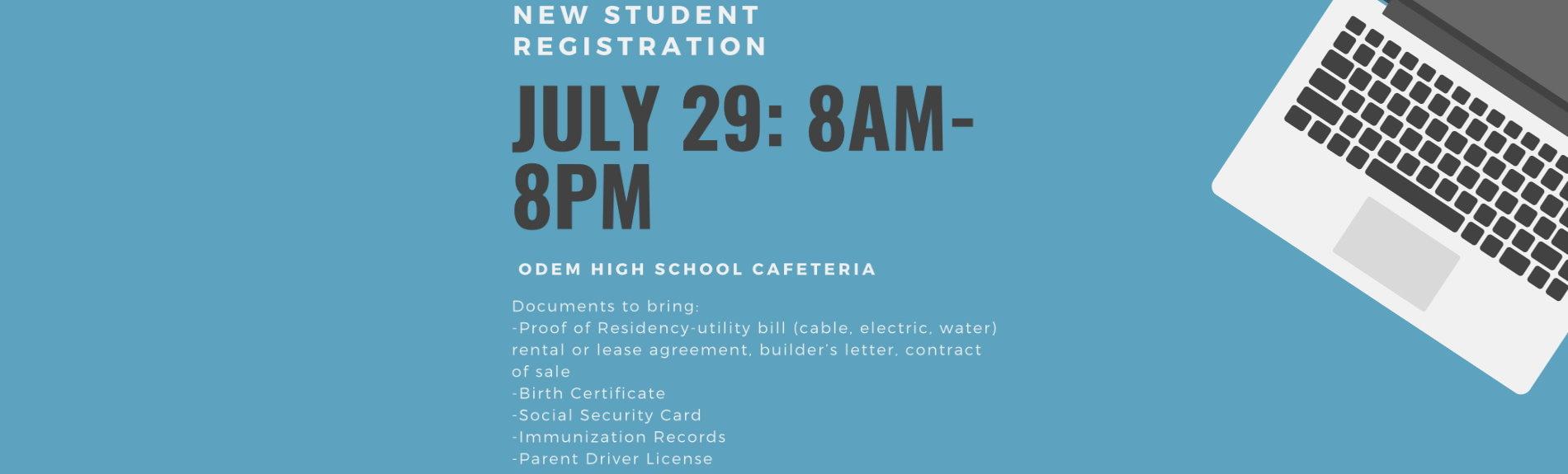 New Student Registration
