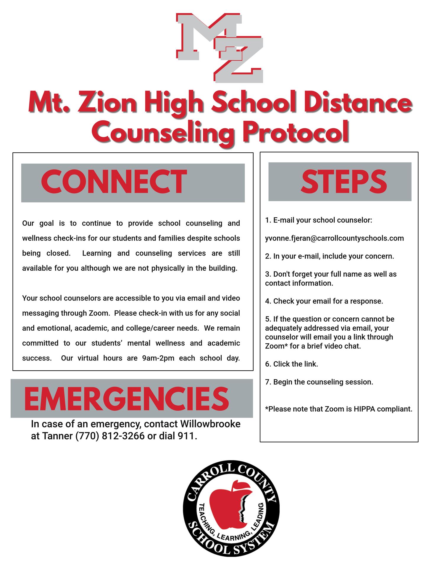 Distance Counseling Protocol