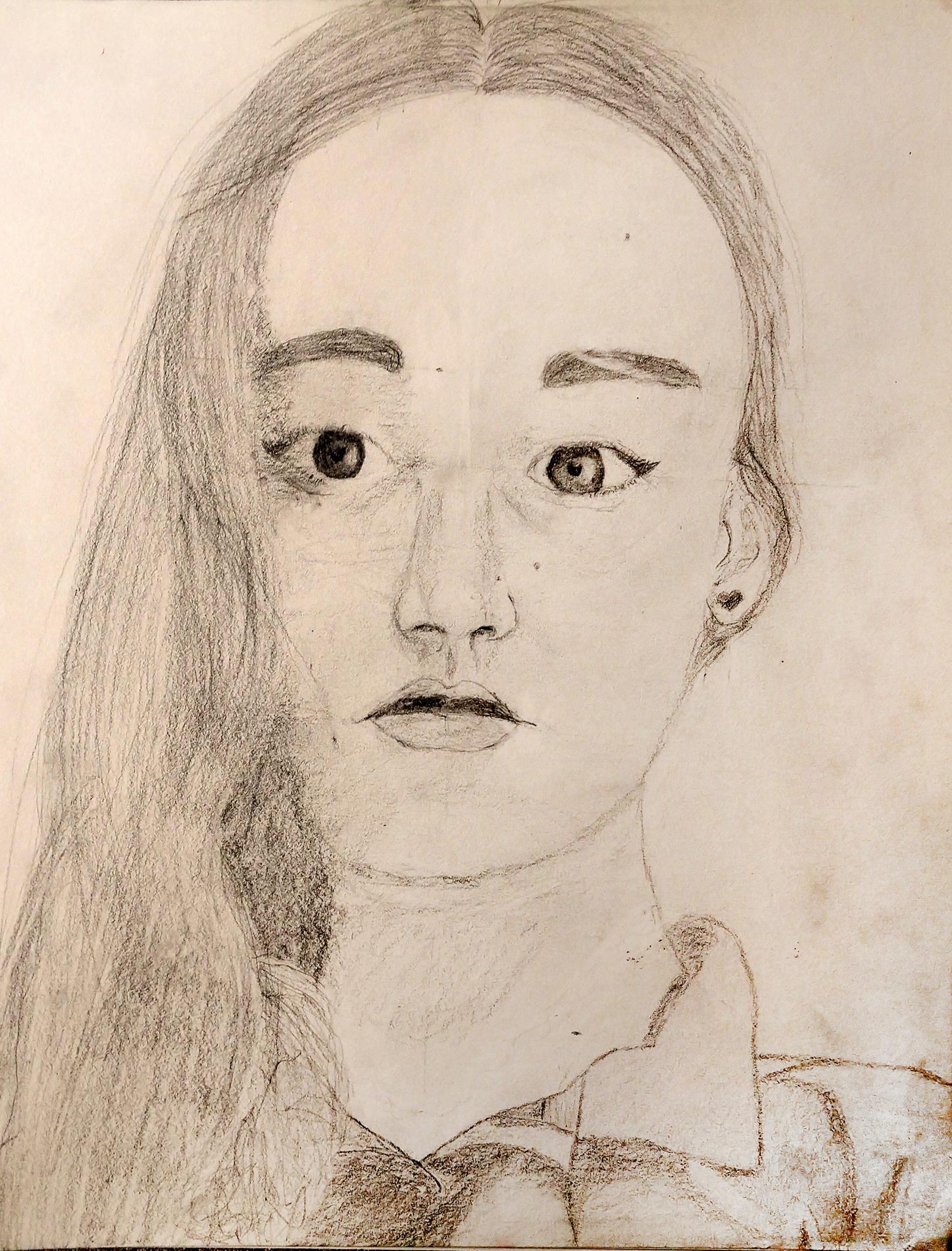 18) Kalyn Smith - Kalyns’s Self Portrait - Pencil - 6th Grade 18) Kalyn Smith - Kalyns’s Self Portrait - Pencil - 6th Grade