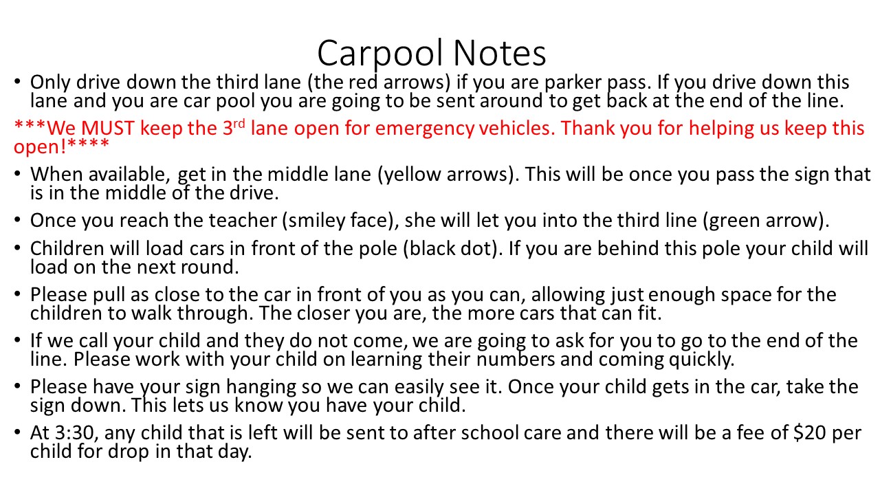 carpool notes