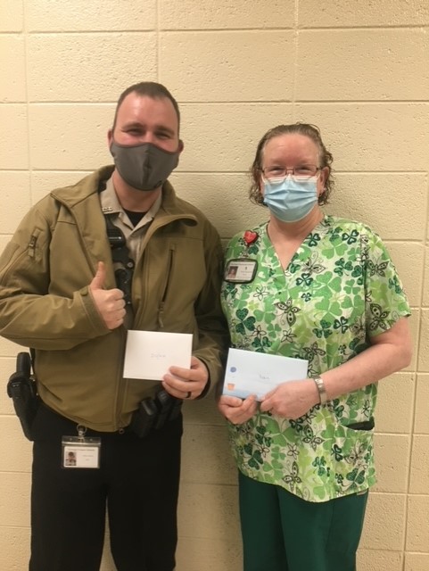 Officer Dillion and Nurse Robin Officer Dillion and Nurse Robin