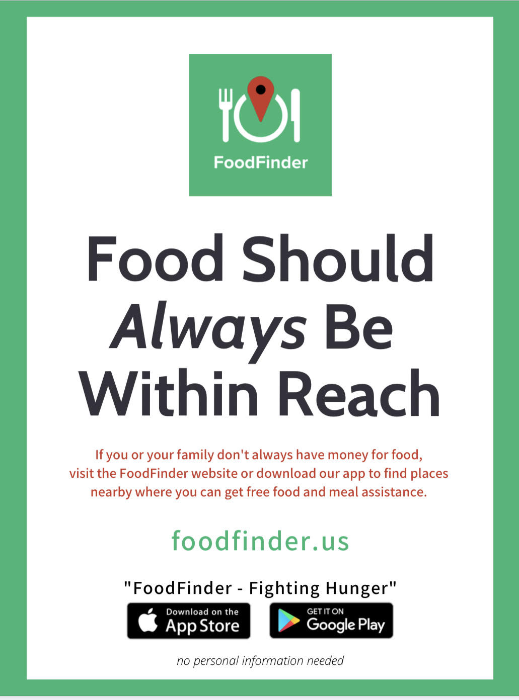 3 https://play.google.com/store/apps/details?id=org.foodfinderga.foodfinder&hl=en_US&gl=US