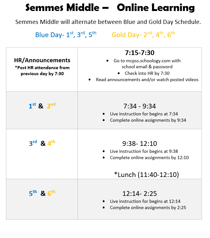 Online bell schedule Online bell schedule