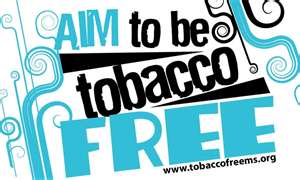 Sign To be Tobacco Free