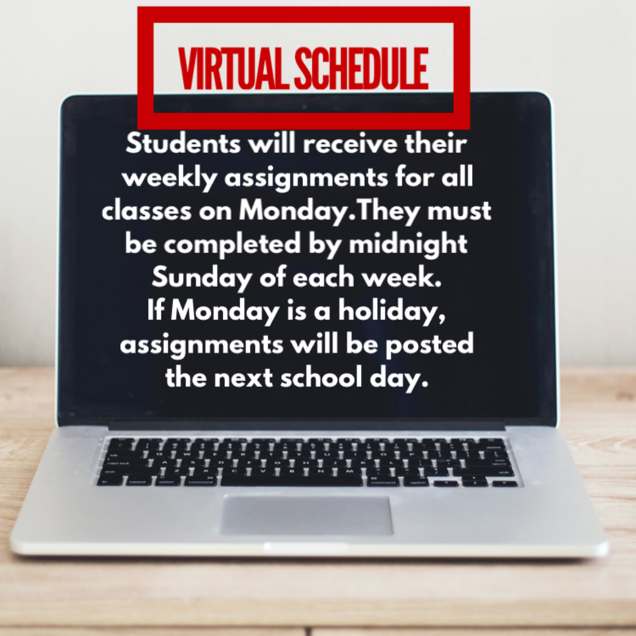 virtual schedule virtual schedule