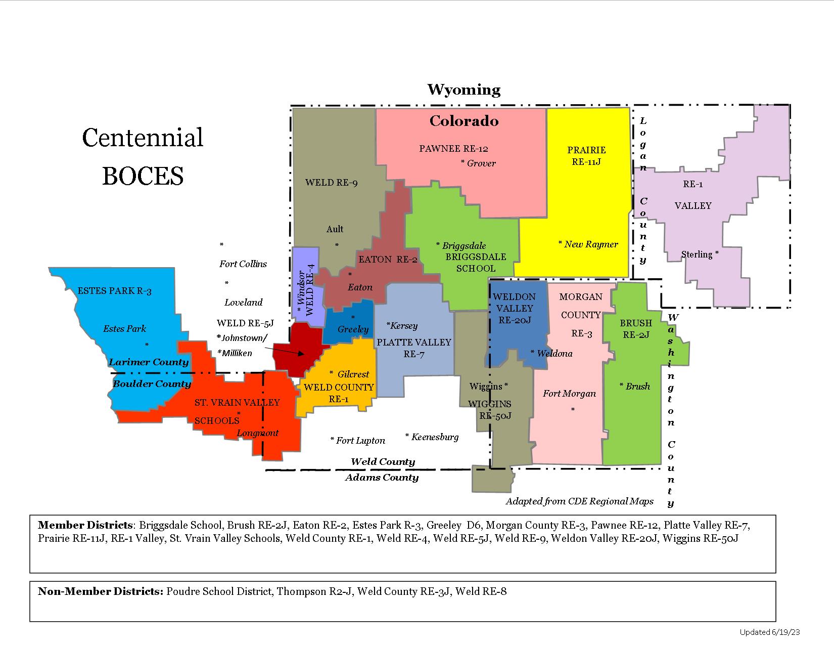 Map of serviced counties Map of serviced counties