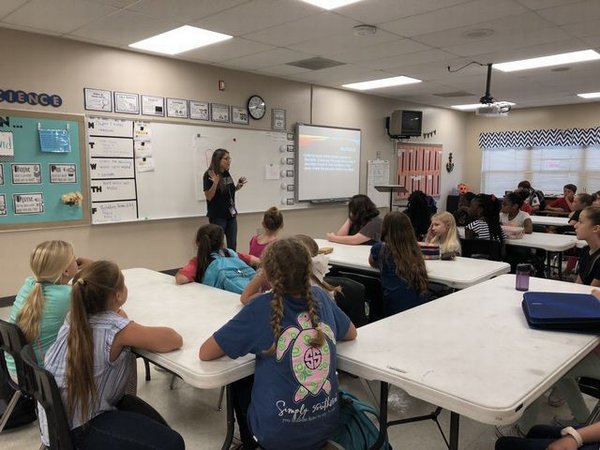 Teacher in front of Class