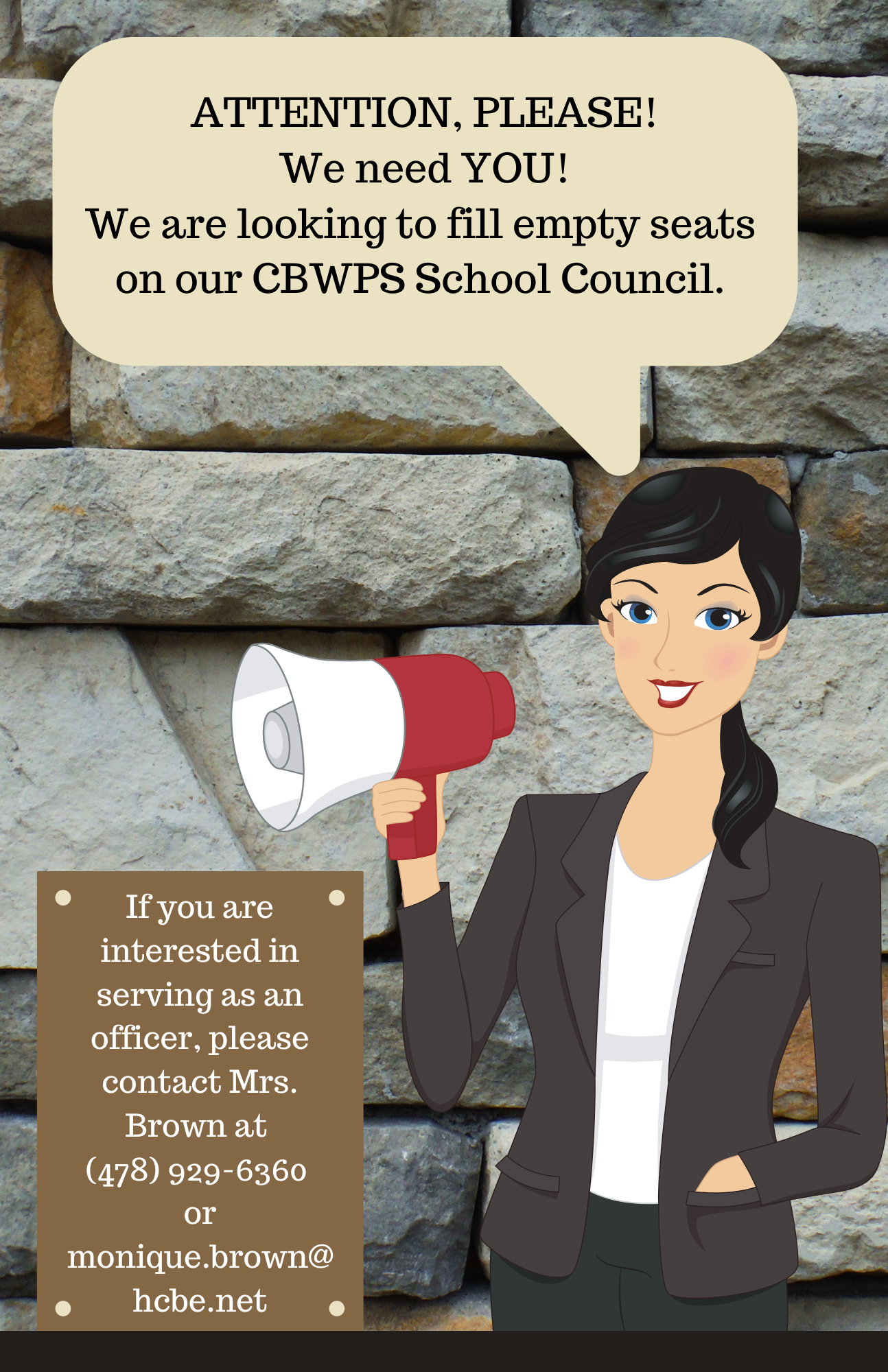 We Need You on School Council! We Need You on School Council!