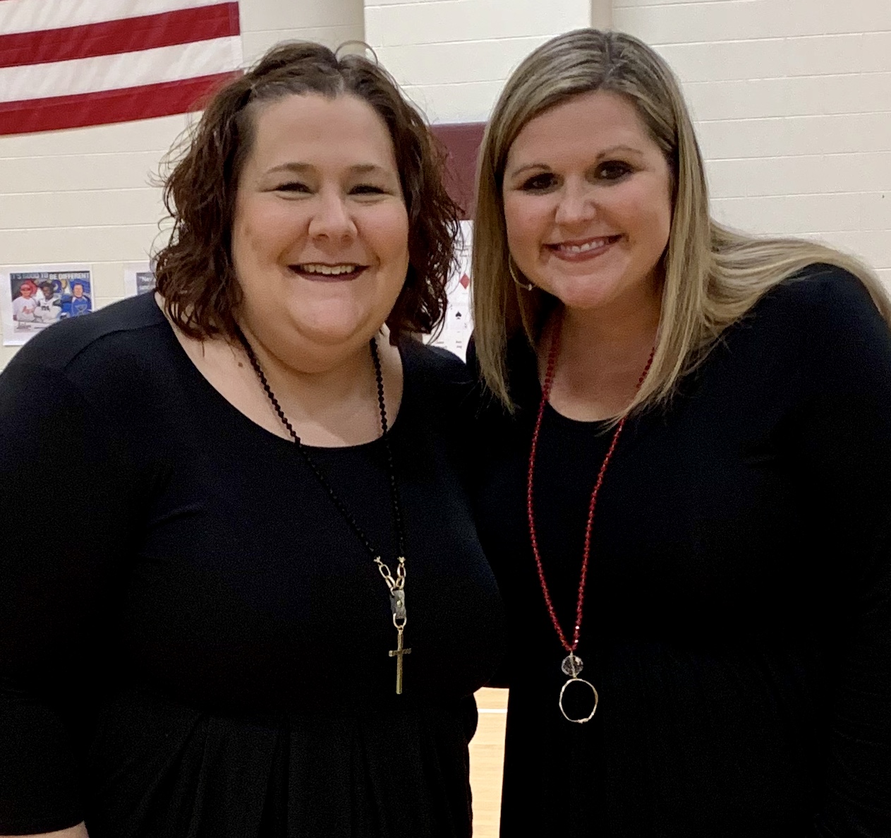 Mrs. McCluskey and Mrs. Brown, sponsors