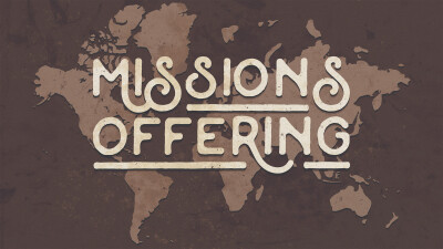 world map mission and offering logo