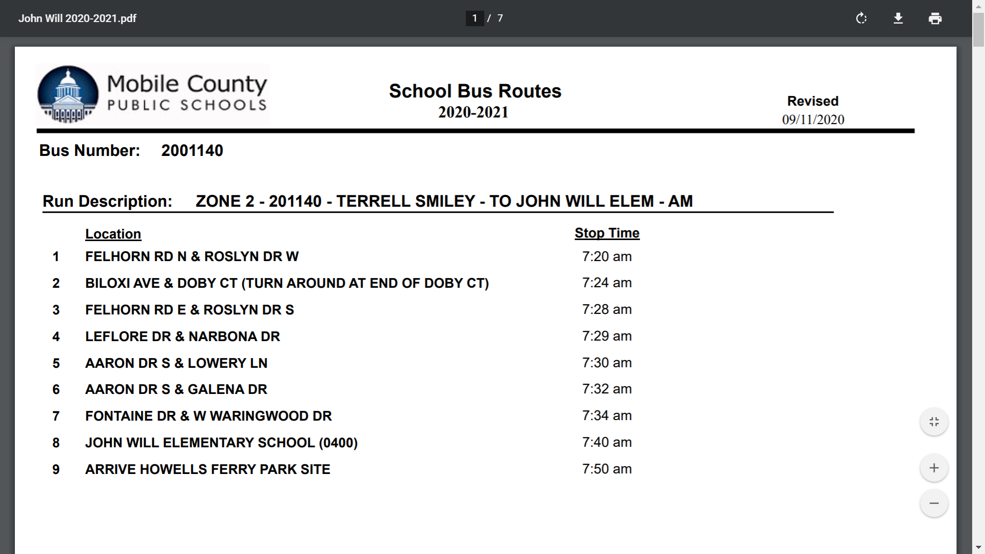 20-21 Bus Routes 20-21 Bus Routes